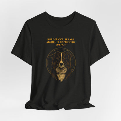 Zodiac Pack Border Collie T-Shirt — Capricorn design, photo 14