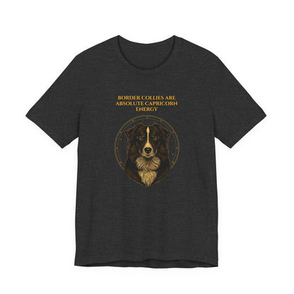Zodiac Pack Border Collie T-Shirt — Capricorn design, photo 16
