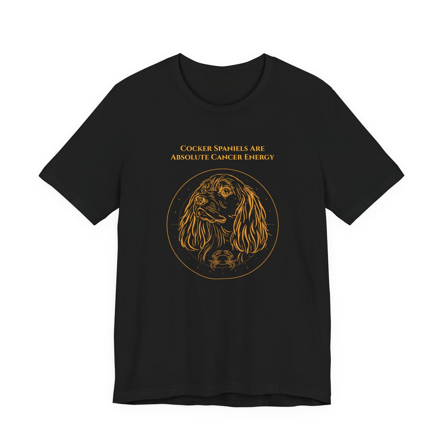 Zodiac Pack Cocker Spaniel T-Shirt — Cancer design, photo 06