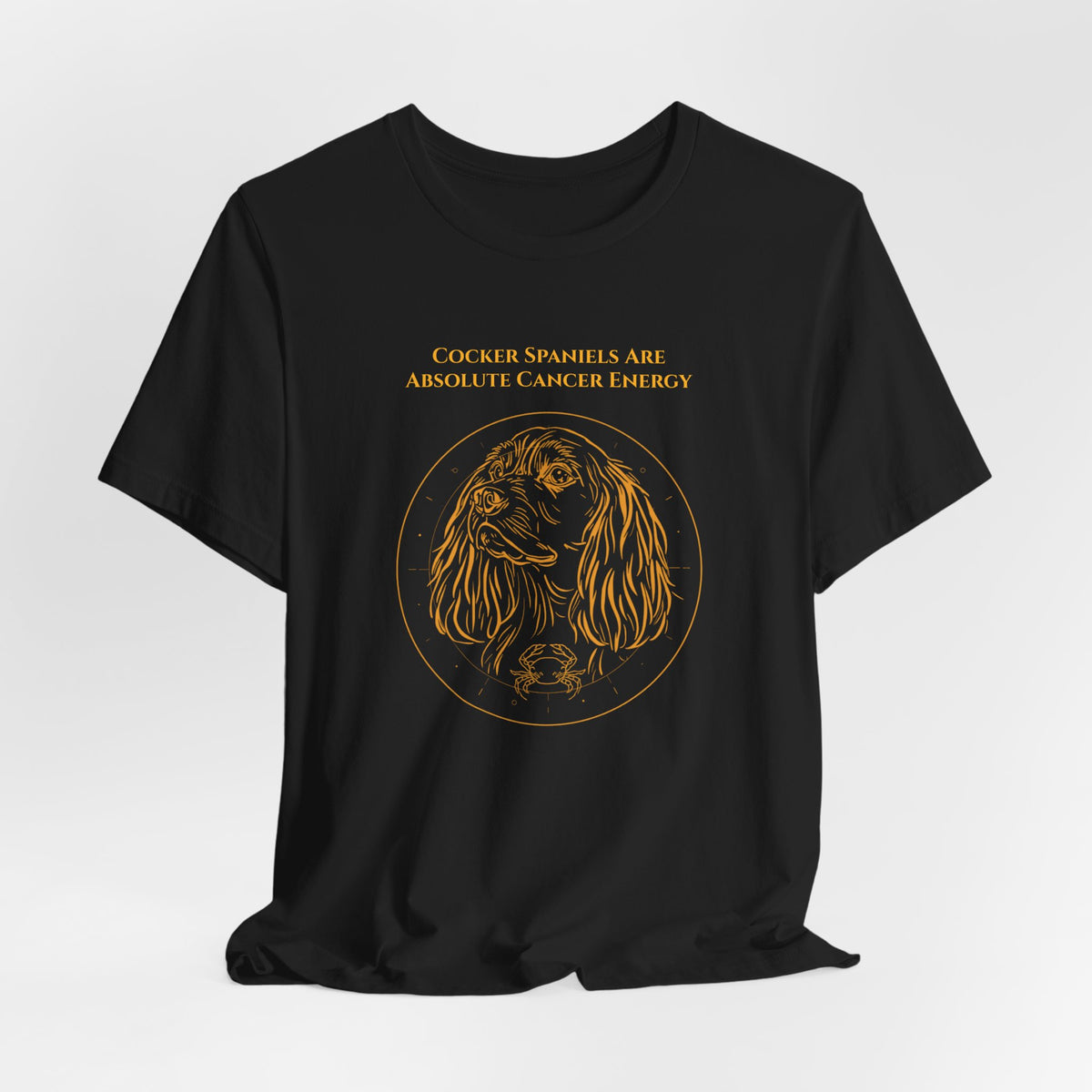 Zodiac Pack Cocker Spaniel T-Shirt — Cancer design, photo 09
