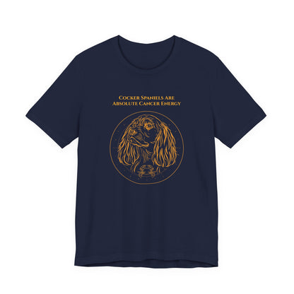 Zodiac Pack Cocker Spaniel T-Shirt — Cancer design, photo 24