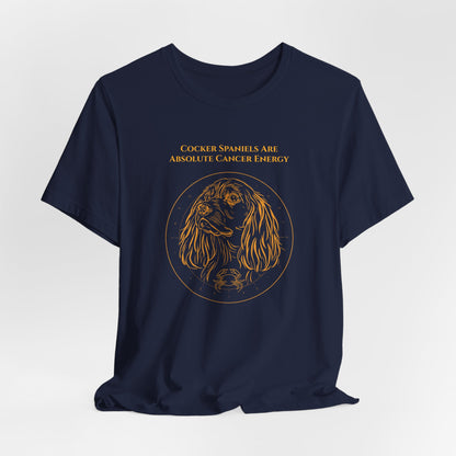 Zodiac Pack Cocker Spaniel T-Shirt — Cancer design, photo 27