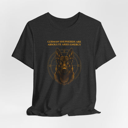 Zodiac Pack German Shepherd T-Shirt — Aries design, photo 21
