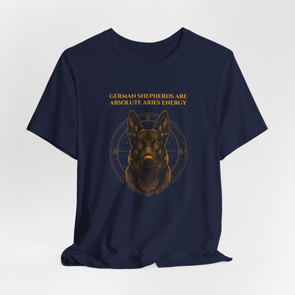 Zodiac Pack German Shepherd T-Shirt — Aries design, photo 27