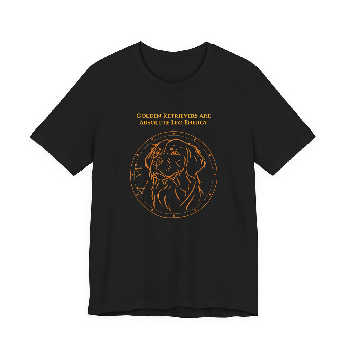 Zodiac Pack Golden Retriever T-Shirt — Leo design, photo 06