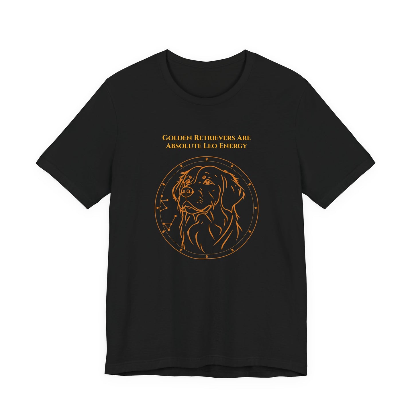 Zodiac Pack Golden Retriever T-Shirt — Leo design, photo 06