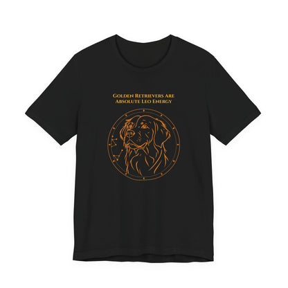 Zodiac Pack Golden Retriever T-Shirt — Leo design, photo 06