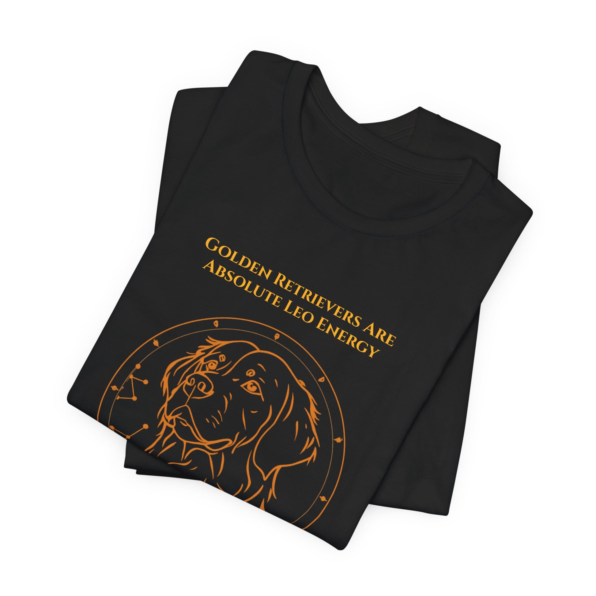 Zodiac Pack Golden Retriever T-Shirt — Leo design, photo 08