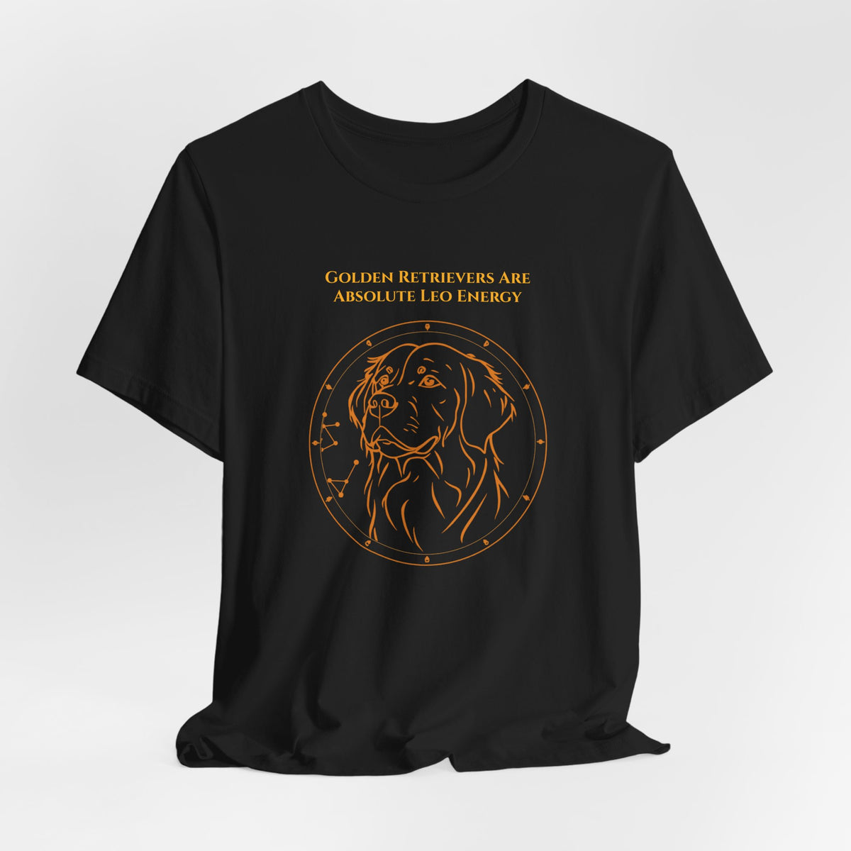 Zodiac Pack Golden Retriever T-Shirt — Leo design, photo 09