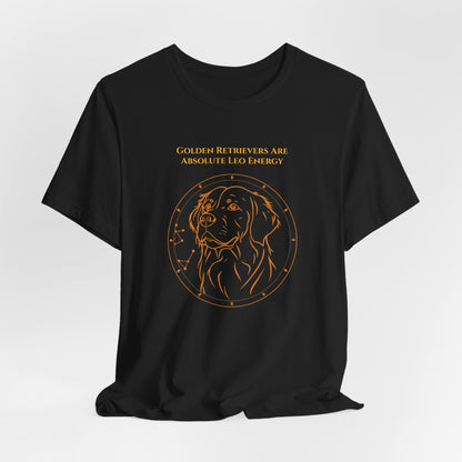 Zodiac Pack Golden Retriever T-Shirt — Leo design, photo 09