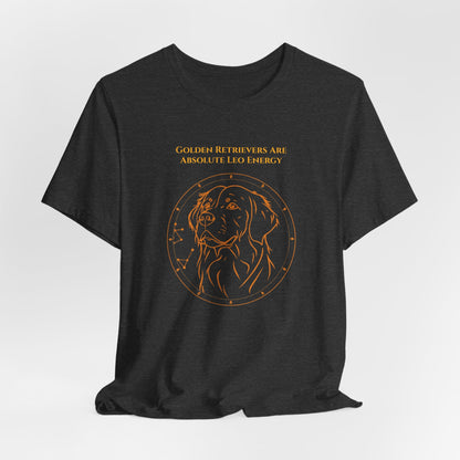 Zodiac Pack Golden Retriever T-Shirt — Leo design, photo 21