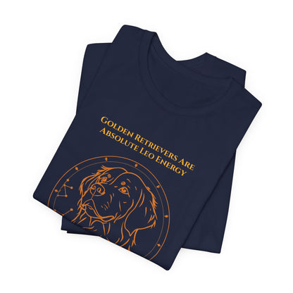 Zodiac Pack Golden Retriever T-Shirt — Leo design, photo 26