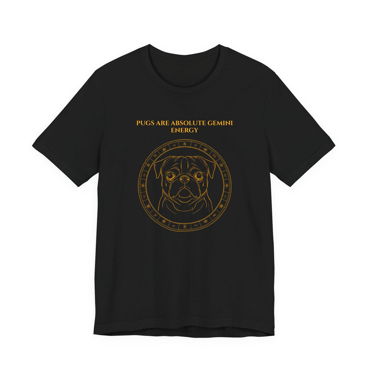 Zodiac Pack Pug T-Shirt — Gemini design, photo 06