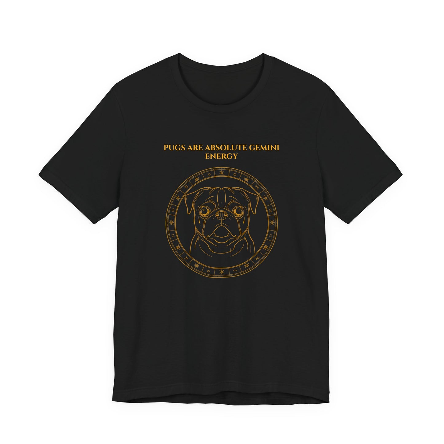 Zodiac Pack Pug T-Shirt — Gemini design, photo 06