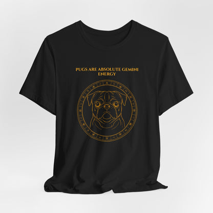 Zodiac Pack Pug T-Shirt — Gemini design, photo 09