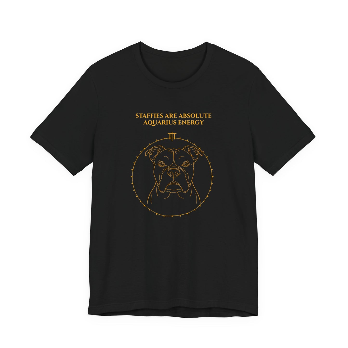Zodiac Pack Staffie T-Shirt — Aquarius design, photo 06