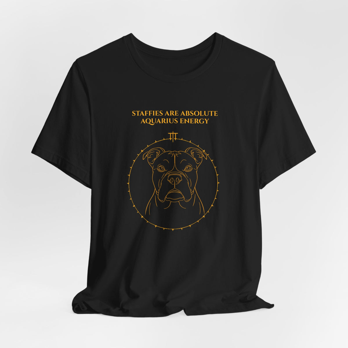Zodiac Pack Staffie T-Shirt — Aquarius design, photo 09