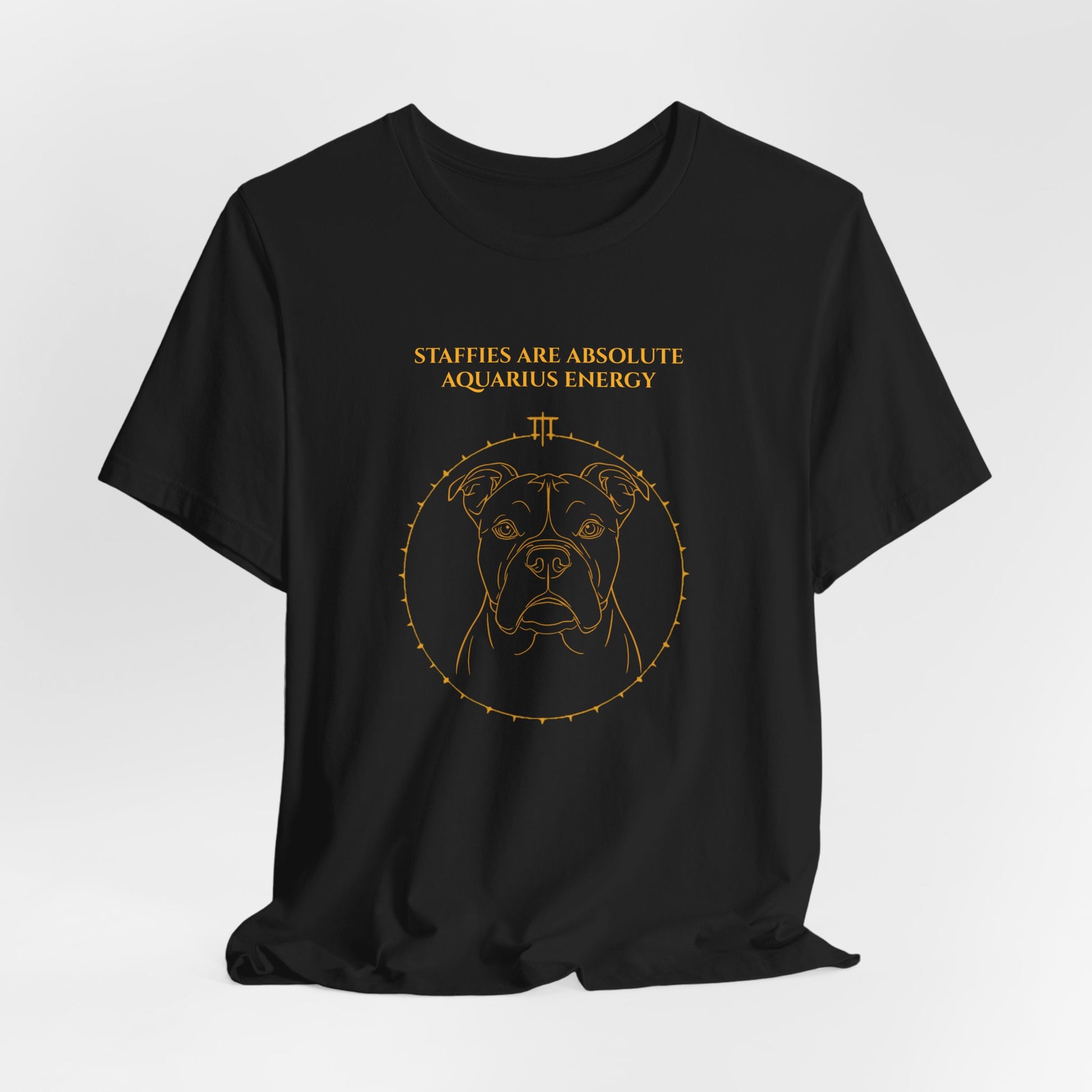 Zodiac Pack Staffie T-Shirt — Aquarius design, photo 09