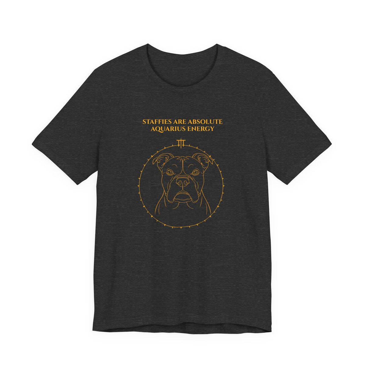 Zodiac Pack Staffie T-Shirt — Aquarius design, photo 18