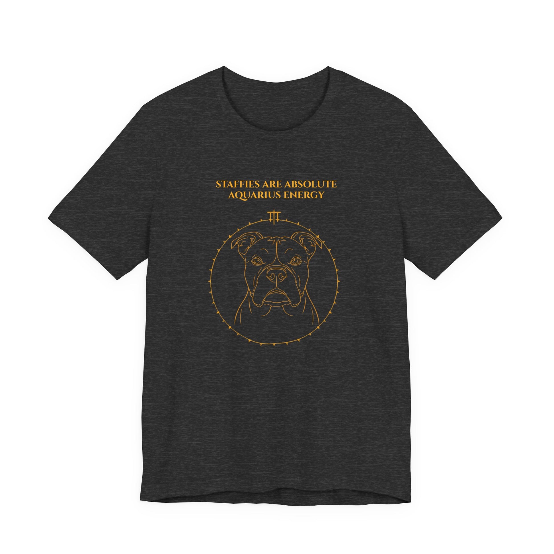 Zodiac Pack Staffie T-Shirt — Aquarius design, photo 18
