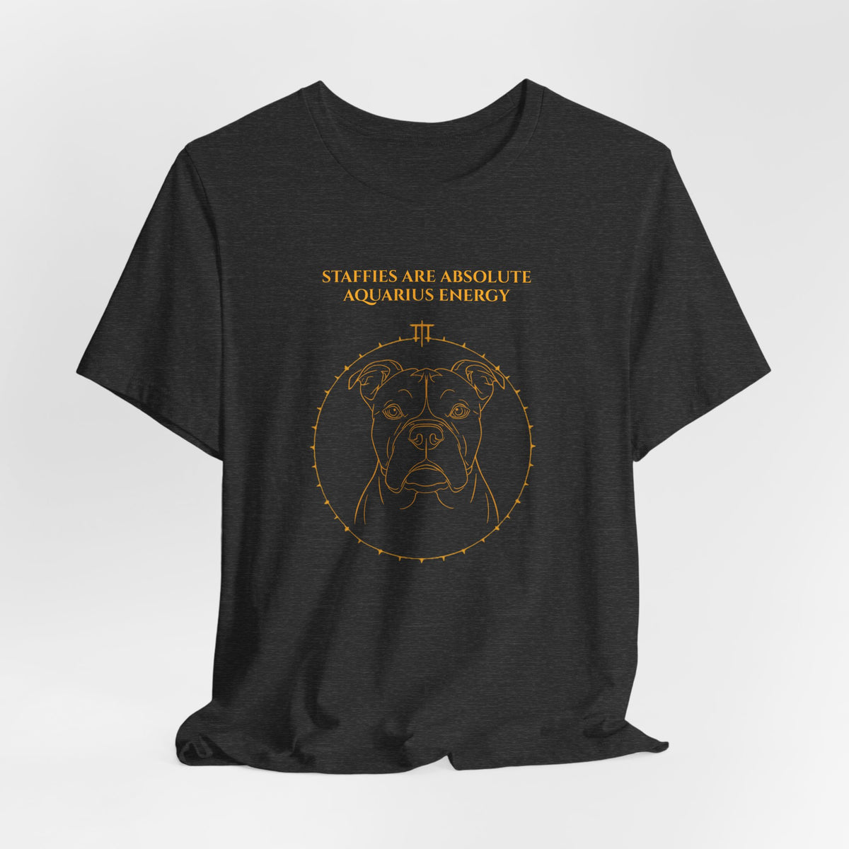 Zodiac Pack Staffie T-Shirt — Aquarius design, photo 21