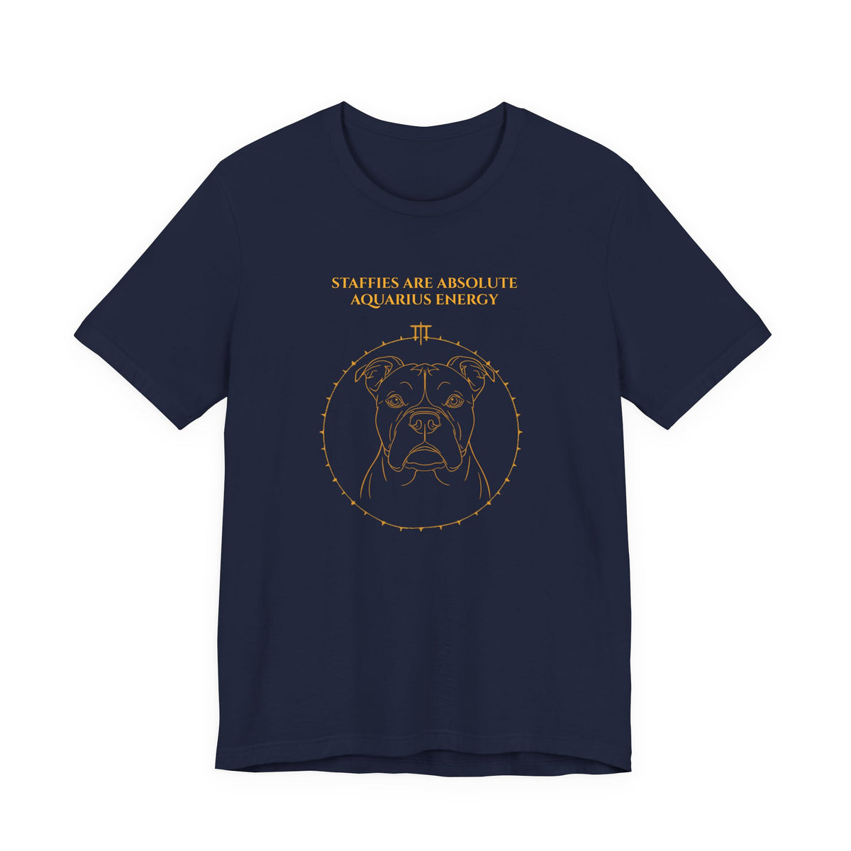 Zodiac Pack Staffie T-Shirt — Aquarius design, photo 24