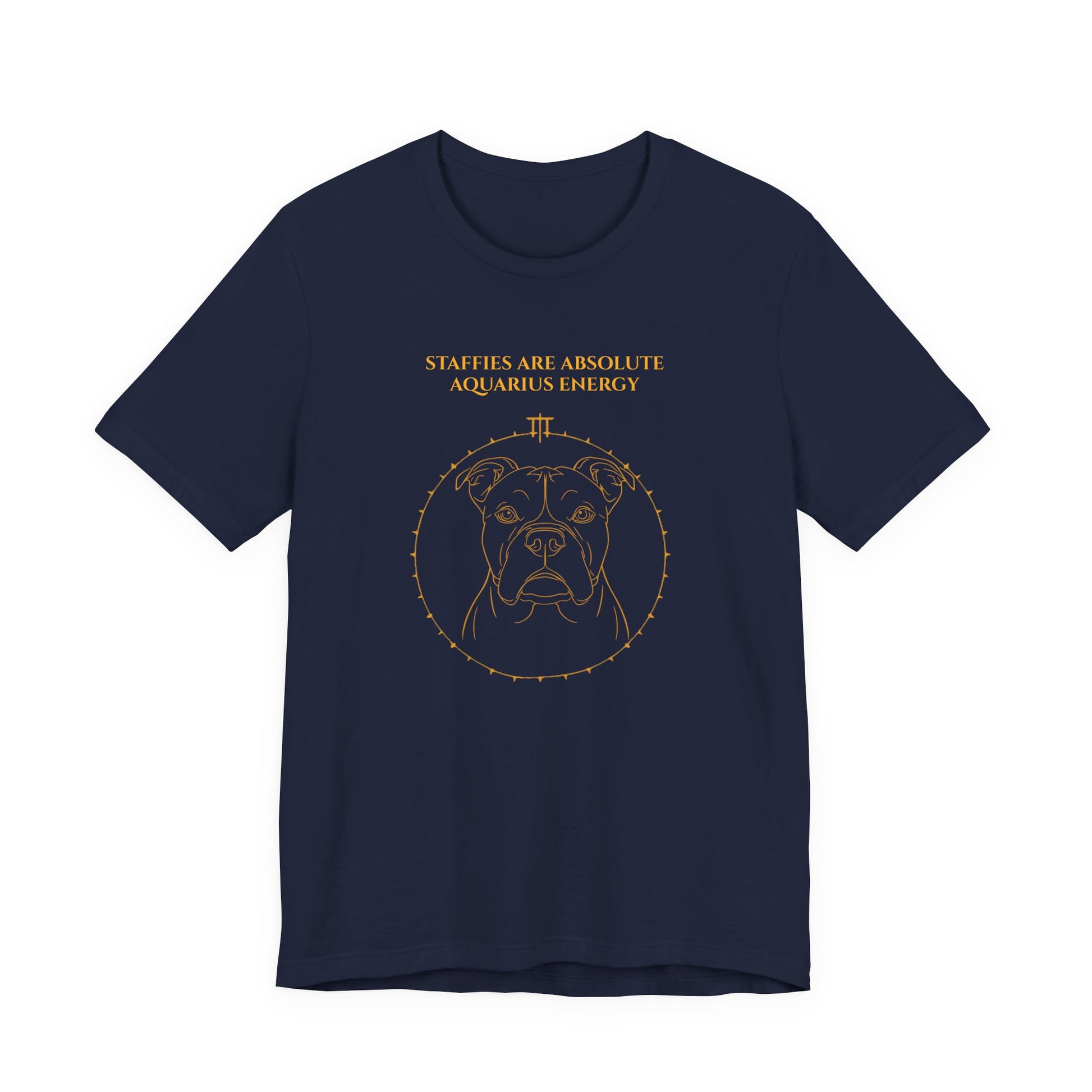 Zodiac Pack Staffie T-Shirt — Aquarius design, photo 24